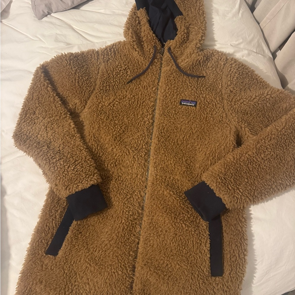 Patagonia Dusty Mesa Parka Women’s Brown with Navy Blue Liner